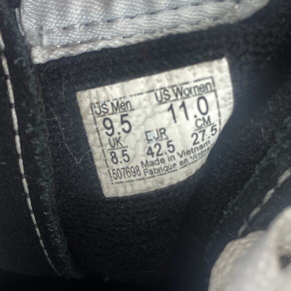 Vans Sk8 Hi Flame Black Mens White Green Flames Fire Size 9.5 High Top Shoes - Picture 8 of 9